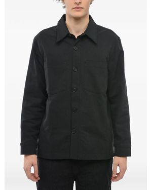 Department 5 Folli Pocket-Detail Overshirt - Black