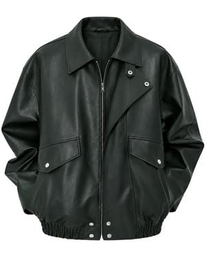 DUNST High-Neck Patch-Pocket Jacket - Black