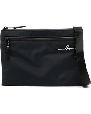 agnès b. Rectangle Messenger Bag - Black