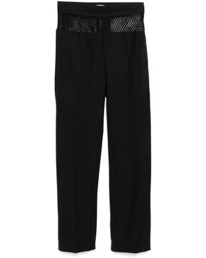 JORDANLUCA Mesh Tailored Pants - Black