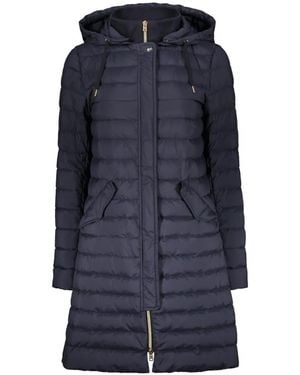 Herno Hooded Zipped Puff Coat - Blue