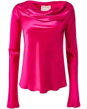 Alejandra Alonso Rojas Zijden Blouse - Roze