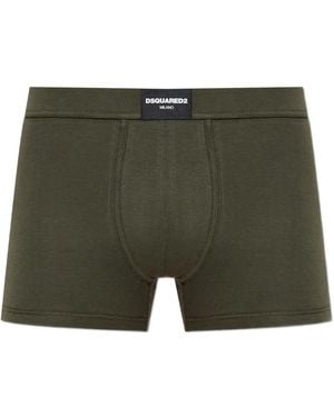 DSquared² ロゴタグ ボクサーパンツ - グリーン