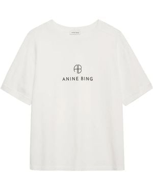 Anine Bing ロゴ Tシャツ - ホワイト