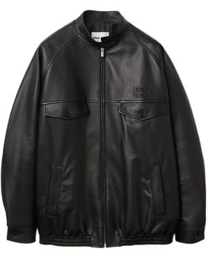 Miu Miu Nappa-Leather Jacket - Black