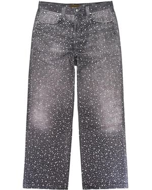 BIRTH OF ROYAL CHILD Pantalon Droit À Ornements Strassés - Gris