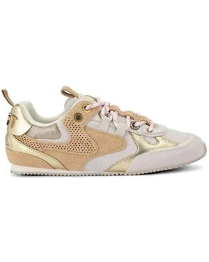 Kurt Geiger Perforated Panel Slim Runner Trainers - White