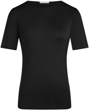 12 STOREEZ Cassiopeia Silk T-Shirt - Black