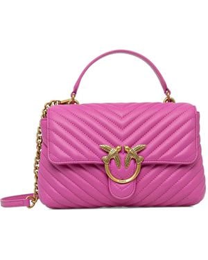 Pinko Mini Love Pady Puff Satchel - Purple