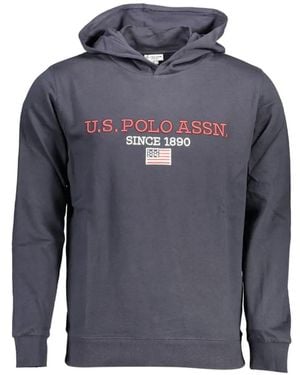 U.S. POLO ASSN. Logo-Embroidered Hoodie - Blue