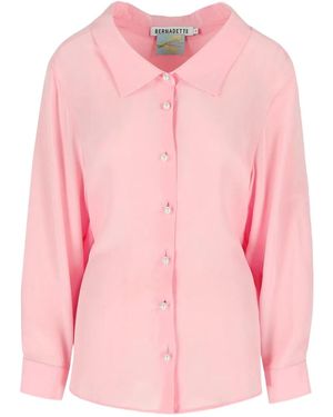 BERNADETTE Guido pearl-button shirt - Rosa