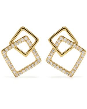 Hzmer Jewelry Oorbellen Verfraaid Met Stras - Metallic