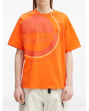 Napapijri ロゴ Tシャツ - オレンジ