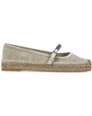 Brunello Cucinelli スエード エスパドリーユ - グレー
