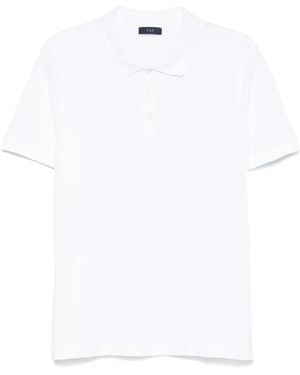 Fay Piqué Polo Shirt - White