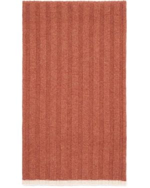 Brunello Cucinelli Gerippter Strickschal - Orange