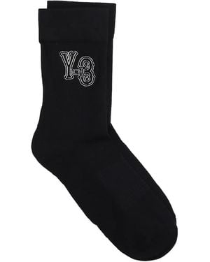 Y-3 Sokken Met Logo - Zwart