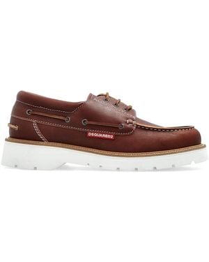 DSquared² Ridged Derby Shoes - Brown