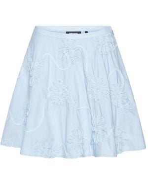 ROTATE BIRGER CHRISTENSEN Flower Mini Skirt - Blue