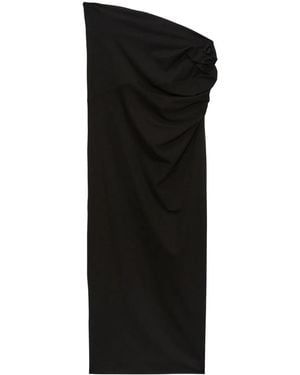 MSGM Draped Maxi Skirt - Black