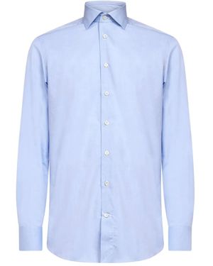 D4.0 Button Long-Sleeves Shirt - Blue