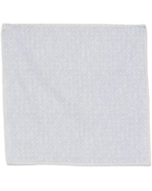 Eleventy Polka Dot Pocket Square - White