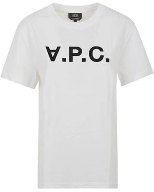 A.P.C. T-Shirt Grand Vpc Gots À Col Rond - Blanc