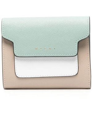 Marni Cartera Con Logo Estampado - Azul
