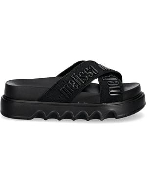 Melissa Cross M Lover Platform Slides - Black