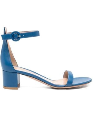 Gianvito Rossi Buckle-Strap Sandals - Blue