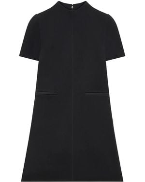Courreges Twill A-Line Mini Dress - Black
