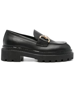 VAMSKO Horsebit-Detail Leather Loafers - Black