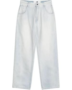 New Amsterdam Logo-Patch Jeans - White