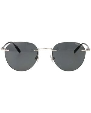 Montblanc Round-Frame Sunglasses - Grey