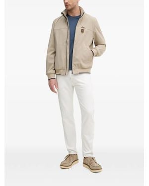 Aeronautica Militare Zip-Up Jacket - White
