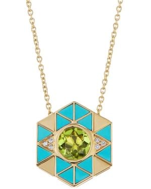Harwell Godfrey Collana Evil Eye Con Turchese - Blu
