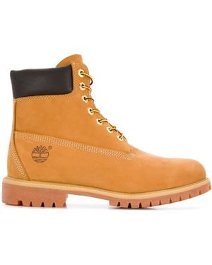 Timberland 6 Premium Waterproof Boot (Wheat Nubuck Leather) Lace-Up Boots - Brown
