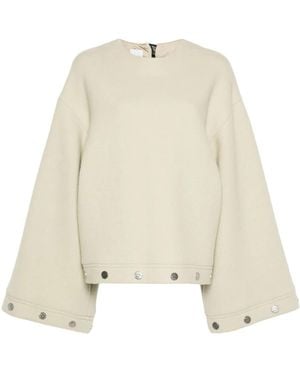 Nanushka Studded Bell-Sleeves Top - Natural