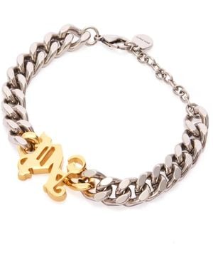 Palm Angels Pa Monogram Chain Bracelet - Metallic