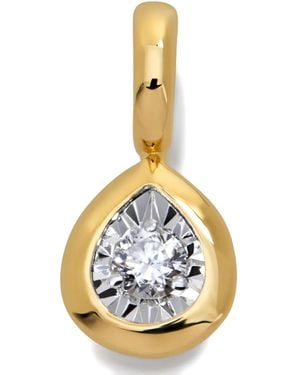 Monica Vinader Diamant-Anhänger mit Tropfenschliff - Mettallic