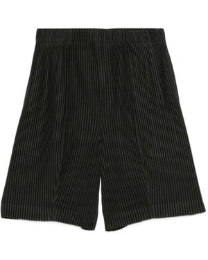 Homme Plissé Issey Miyake Pleated Shorts - Black
