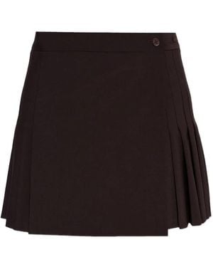Lacoste Wrap Pleated Mini Skirt - Black