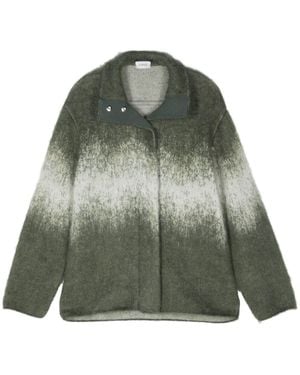 Mrz Patterned-Jacquard Cardigan - Green