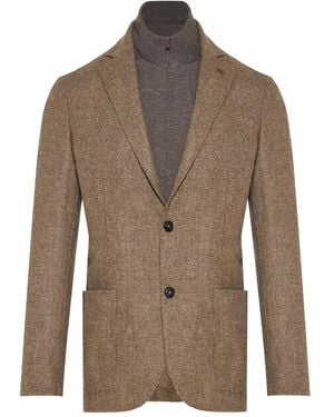 Corneliani Button-Up Blazer - Brown