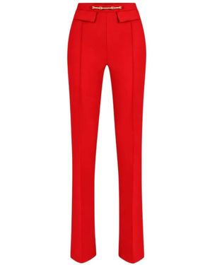 Elisabetta Franchi Pantalon En Crêpe - Red