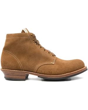 Visvim Brigadier Lace-Up Suede Boots - Brown