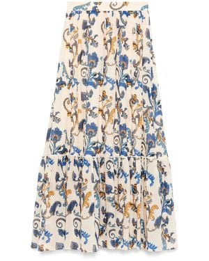 Etro Maxirock Mit Paisley-Print - Weiß