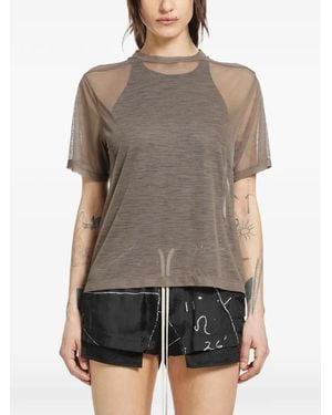 Rick Owens Sheer T-Shirt - Grey