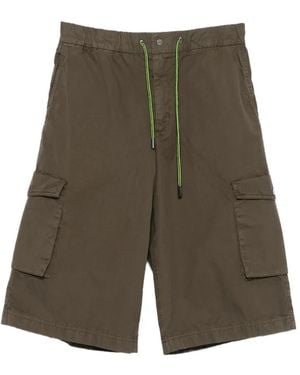 Herno Drawstring-Fastening Cargo Shorts - Green