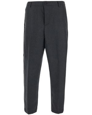 Grifoni Straight-Leg Tailored Pants - Gray